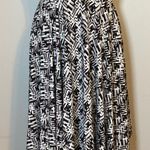 Candie's HANKER-CHIEF CRISS-CROSS V NECK FIT & FLARE BLACK/WHITE DRESS SZ LG JR Photo 6