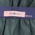 Tory Burch Sport dark green layer mesh midi length pull-on blue waist band Lg Photo 2