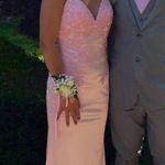 Prom Dress Silk Pink Size 2 Photo 0