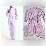 J.Crew  Puff Sleeve Chino Jumpsuit Overalls Lavender Purple Size 0 Photo 2