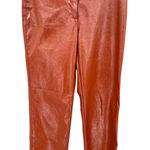 Aritzia  Wilfred‎ Shirley Pant Vegan Patent Leather Rust Brown Size 4 Photo 6