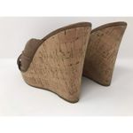 Nine West  'Likemer' Tan Leather Slip-On Wedge Sandal Women Size 10 Photo 6