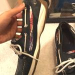 Sperry Barely Worn Navy and Plaid s Photo 3