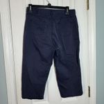 Sag Harbor Women's Navy Blue Stretch Petite Capris, Cotton/Spandex, 8P Photo 3