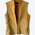 Ann Taylor Suede 100% Leather Body Lining 100% Cotton Dressy Tan Vest Size L Photo 10