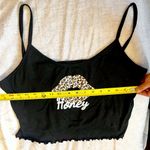 Woman’s Half Shirt Honey Kiss Leopard Print Tank Top L Black Size L Photo 4