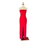 Lulus Own the Night Red Strapless Maxi Dress Size M Photo 11