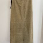 #133 BRANDON THOMAS Suede Maxi Straight Skirt Size 10 Photo 4