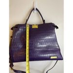 Adrienne Vittadini  crossbody w w stra purple leath Photo 3