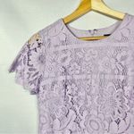 Vince Camuto Light Lilac Purple Lace Short Sleeve Mini Dress 0 Photo 25