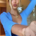 Reformation  Blue Sweatee Photo 0