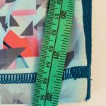 Under Armour Cropped Capri Leggings Heat Gear X-Large Teal Blue Green Print UA Photo 6