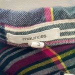 Maurice's  Plaid Flannel Button Down Shirt Women’s Size S | Soft Cotton Long Sleev Photo 3