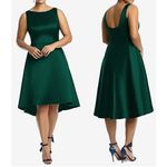 Alfred Sung NWT  Size 4R HUNTER GREEN HIGH LOW BRIDESMAID DRESS‎ Formal Photo 1