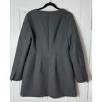 & Other Stories & Other Stories Heather Grey Structured Wool Blazer Mini Dress Size 10 Large Photo 5