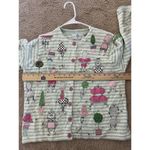 Vintage Design Options Rare Unique Funky Embroidered Chair & Lamp Sequins Size M Green Size M Photo 5