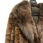 Vintage Filimegas Brown Mink Long Fur Winter Coat Size Medium Photo 3