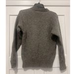 Jade 100% Shetland Wool Panda Sweater Crewneck Pullover Gray Size Small Vintage Photo 3