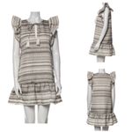 Parker NWOT Ruffle Sleeve Striped Shift Dress Photo 3