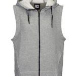 Ivy Park Logo Grey Quilted Sleeveless Hoodie Vest Size M NWT Photo 0