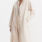 Levi's Medium Japanese Denim Surplus Trench Coat Soft Ecru White Made in Japan Photo 0