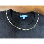 Draper James  Classy Preppy Academia Pullover Sweater Women Medium Black Neutral Photo 6