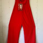 White House | Black Market  Vibrant Red Jumpsuit Photo 4