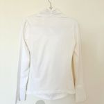 CAbi  Take a Bow White Long Sleeve Pullover Statement Neck Bow Blouse S (Stain) Photo 2