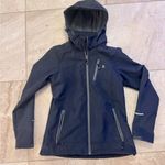 Little Donkey Andy Women's Softshell Jacket with Removable Hood, Fleece Lined M Gray Size M Photo 2