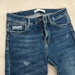 ZARA  women size USA 02 EUR 34 dark blue basic skinny jeans light blue pocket Photo 1