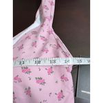 NWT KATIEJ NYC Ditsy Rose Kelsey Tank Top Pink Floral Crop Size Small Scoop Neck Photo 4