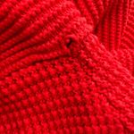 Orvis  Red Cotton Knit Roll Neck Pullover Sweater‎ Womens Size L Photo 8