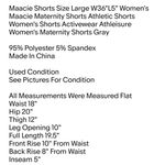 Maacie Maternity Maacie Shorts Size Large W36"L5" Women's Shorts Athletic Shorts Photo 1