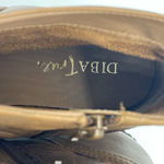 Diba True  Womens 8 Booties Next Day Wedge Platform Brown Leather Soft Side Zip Photo 13