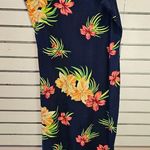 Love University 3XL Navy Blue Hawaiian Print Strapless Body Con Dress Red Size 3X Photo 0