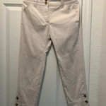 Charter Club Classic Fit Pants Cream w/White Pinstripe Size 6 Photo 5