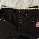 NWT Studded Black High waisted shorts Size XL Photo 2