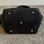 Marino Orlando Vintage Black Leather Shoulder Bucket Bag Photo 5