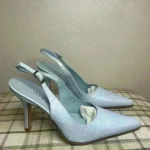 Coup D'etat leather classy‎ Blue Crocodile Women's Heels/Sandals Size 6 Photo 5