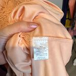 Francesca's NWT Delicate Pink Lace dress with gold trimming Size L Photo 5