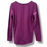 Lululemon  Purple Long Sleeve Scoop‎ Neck High Split Hem Shirt Sz S Photo 3