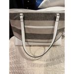 Dana Buchman NWOT Striped Faux Crocodile Trim Handbag Immaculate Great Gift Photo 3
