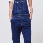 Topshop Moto Blue Denim Overalls size 4 farmhouse country Ranch Photo 0