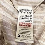 Missguided 100% algodon women embroidered peasant lvory top size 4 Photo 11