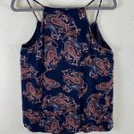 Ella Moss  100% Rayon Paisley Racerback Lined Lightweight Tank Top Blouse Size S Photo 1