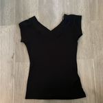 Urban Outfitters NWOT UO BDG Shannen Ribbed Black Crop Short Sleeve Tee size S Photo 3