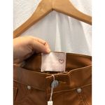Revice Denim Revice NEW Uptown Soho Brown Faux Leather High Rise Pants 27" Photo 6