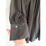 Madewell  | NWT | Relaxed Button-Front Mini Dress in True Black | Sz S Photo 10