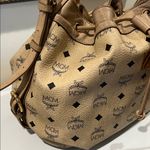 MCM Beige and Black Logo Shoulder Bag with COA Photo 3