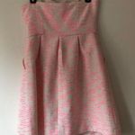 Anthropologie Anthro Pink Tweed Convertible Strapless Dress  Photo 2